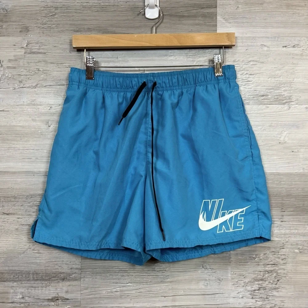 Nike Men’s Royal Blue Swim Trunks Mesh Lined Shorts - Size Large